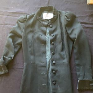 Vintage long black coat